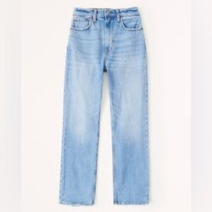 ABERCROMBIE & FITCH The Ankle Straight Ultra High Jeans Rise Size 25